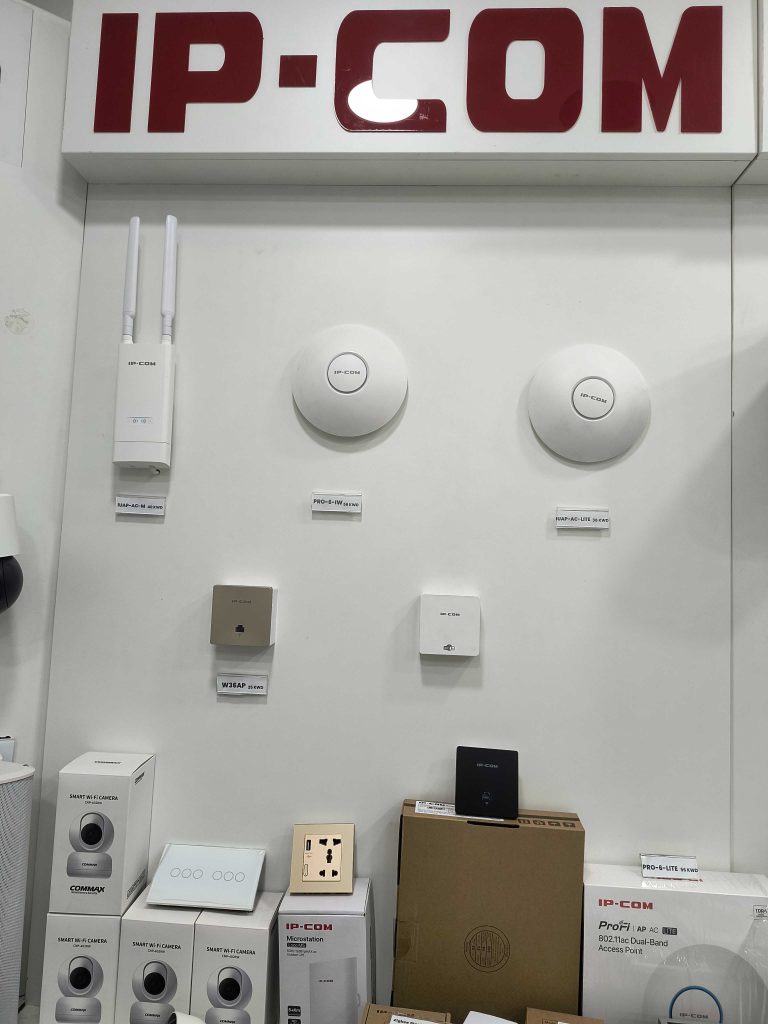 Display of networking equipment and devices